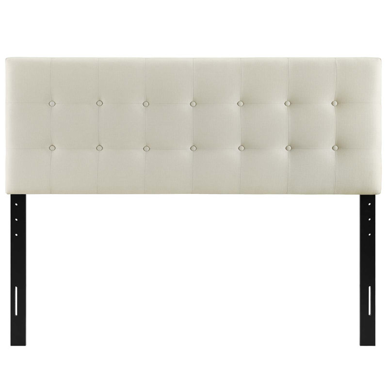 Modway Emily Upholstered Headboard, Ivory, King