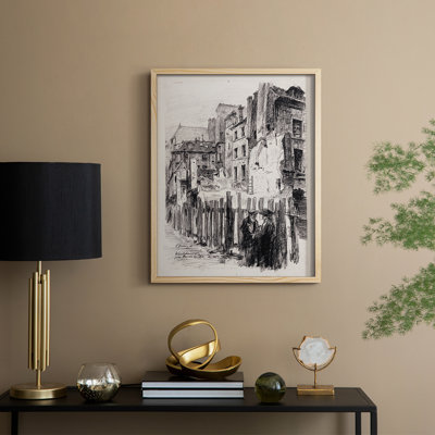 Vintage Landscape LXXX Framed Print - Solid Wood