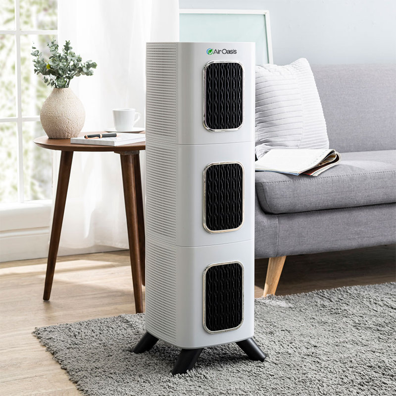 Large White HEPA Filter Air Purifier with Ionic Technology