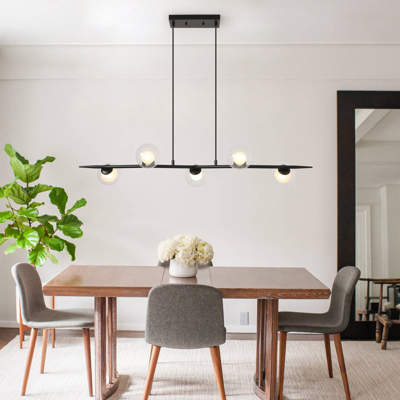 5 - Light Kitchen Island Linear Pendant