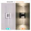 Applique murale contemporaine en cristal chromé - Luminaire de meuble-lavabo moderne en verre bullé pour salle de bain et chambre à coucher