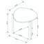 Table de bout Gales Mid-Century moderne en bois vert pistache-844826160