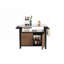 Armoire de rangement pour l'extérieur en osier avec roulettes et plateau de table en acier inoxydable pour l'extérieur-1258147983