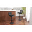 Tabouret de bar rembourré à hauteur réglable Mid-Century-228487898-234853366
