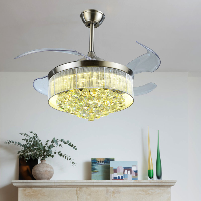 Kanishia 42'' Ceiling Fan with LED Lights