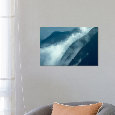 Mist Rising In The Cascade Mountains Near Hope, British Columbia, Canada by Tim Fitzharris - Wrapped Canvas Print