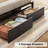 Bed Frame With Storage Headboard, Charcoal-462998366-462998365