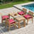 24“x24”x5“ Outdoor Seat Cushions High-Resilience Foam Chair Cushion with Handle and Non-Slip Bottom-125773655-129157097