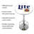 Miller Lite Retro Bar Table with Footrest