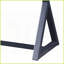 Table basse gris anthracite avec 1 tiroir Base en forme de X - Rangement élégant pour le salon