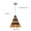 Luminaire suspendu tissé à 1 lumière Farmhouse 