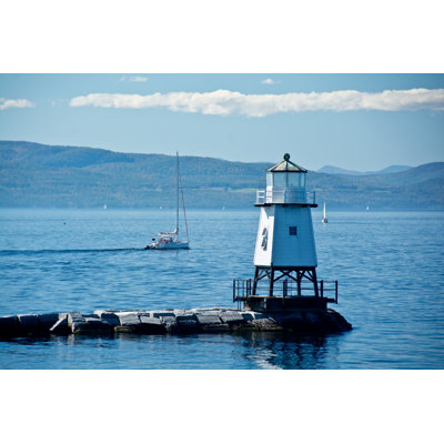 Burlington Light House - Wrapped Canvas Print