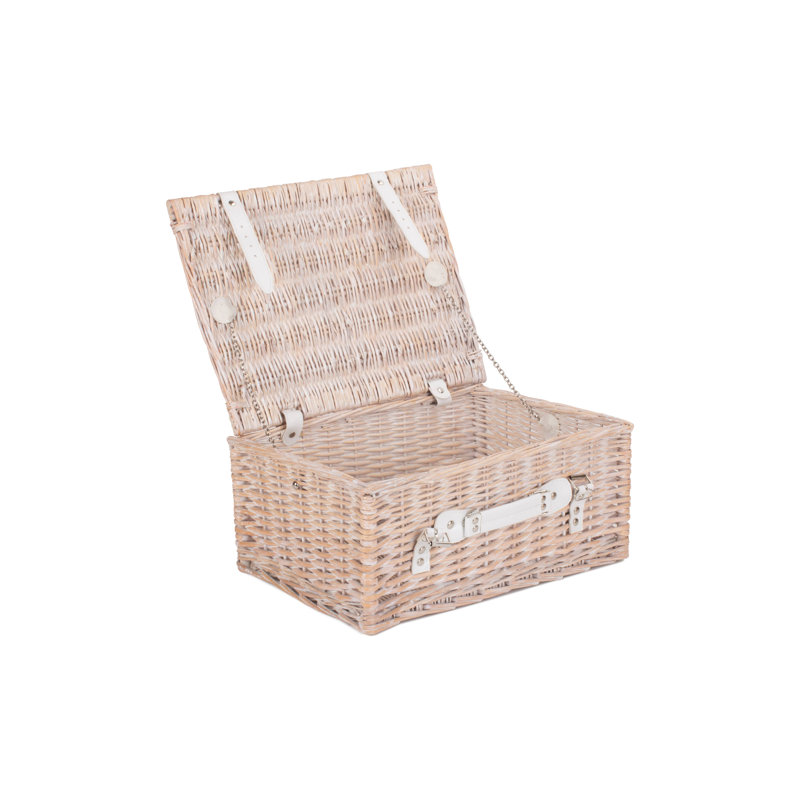 Wicker Empty Hamper Basket, 19cm H x 41cm W x 30cm D