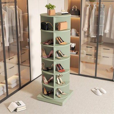 Rangement à chaussures vert 6 couches