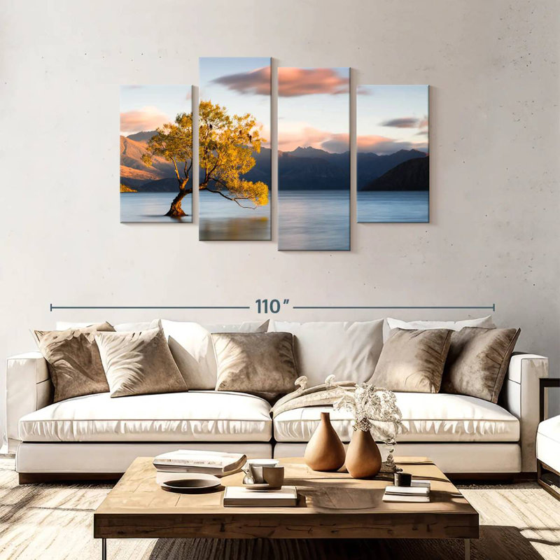 Paysage du lac Alvord Wanaka, H 48 po x l 75 po