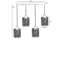 Élégant lustre doré, hauteur réglable, structure en métal avec capuchon en verre, 25,6 po x 2,4 po x 1,2 po | Type de douille: 4 ampoules E27 de 40 W maximum (ampoule non incluse) | Parfait pour la salle à manger, le salon et les entrées, design moderne et élégant-1702069595-1702069599-1702069596