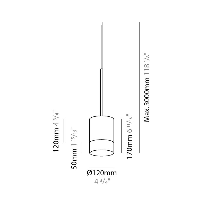 Third 1 - Light Cylinder Pendant