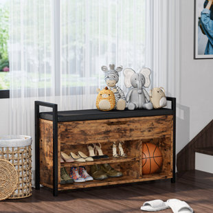 Lookebill Medium Density Fiberboard (MDF) Storage Bench