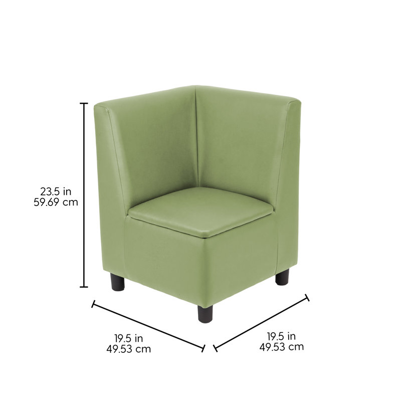 Kid Comfort Collective Modular Corner Chair - Fern Green, Fern Green