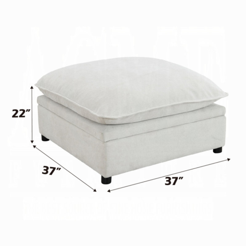 Repose-pieds modulaire Marisa avec rangement