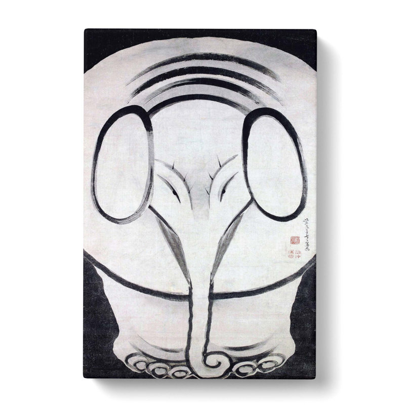 Elephant by Ito Jakuchu - Wrapped Canvas, 60cm H x 40cm W x 3cm D