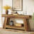 70.9'' Extra Long Console Table with 2 Tier Storage Shelf for Entryway & Living Room-1607998712
