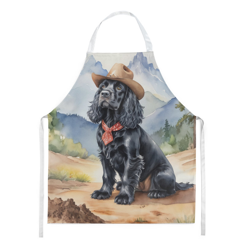 Tablier de bienvenue Cocker Spaniel Cowboy