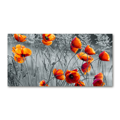 Field Poppies - Wrapped Canvas Print