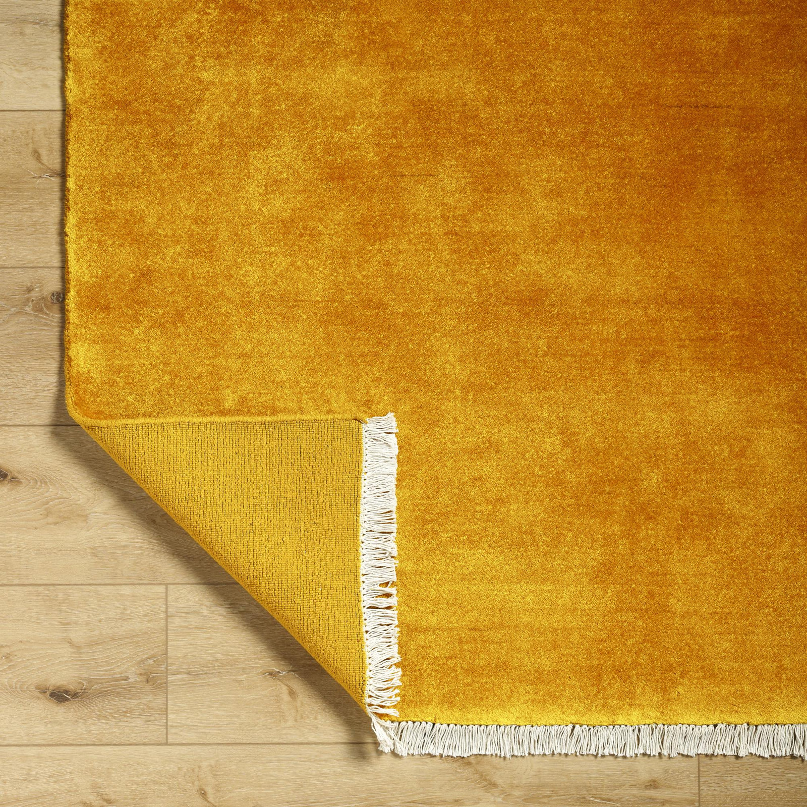 Clio Hand-Woven Beige Wool Rug, Square 10'