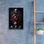 Art mural en verre épique «Fleurs mortes 3» par KIR.DART, 16 po x 24 po