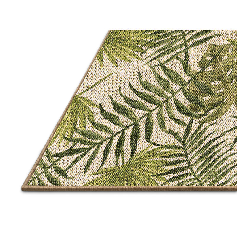 Tapis beige / vert Bassett, Rectangle 2 pi x 3 pi