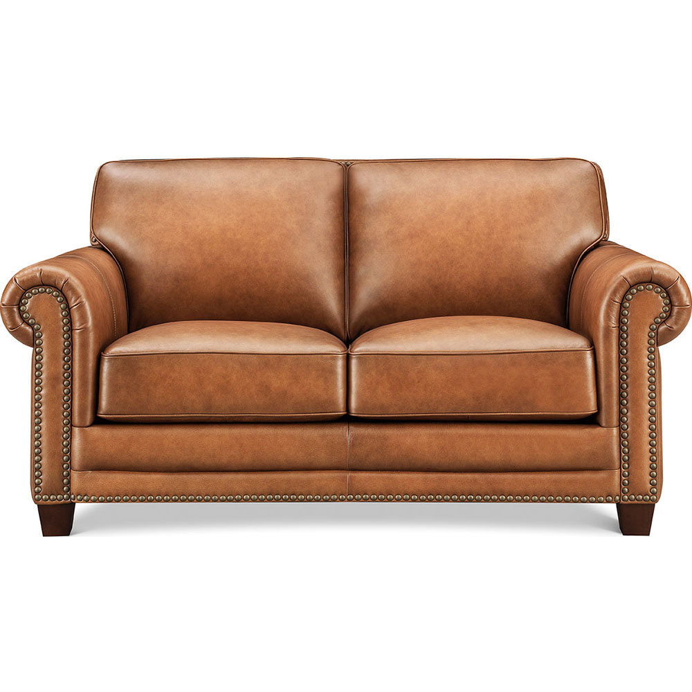 Alibi Top Grain Leather Loveseat