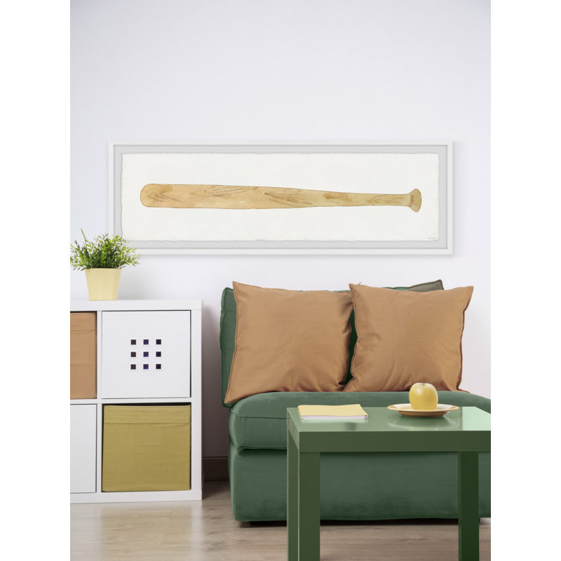 Batte de baseball en bois Laforge, reproduction encadrée, H 10 po x l 30 po x P 1,5 po