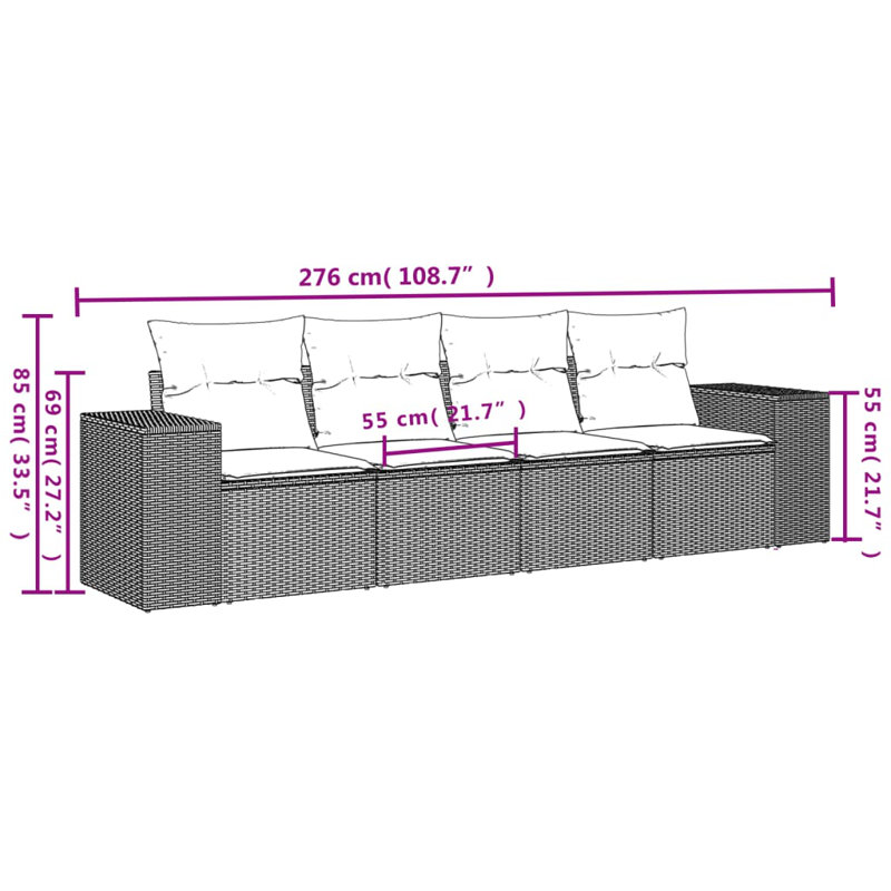 Vidaxl Garden Sofa Set