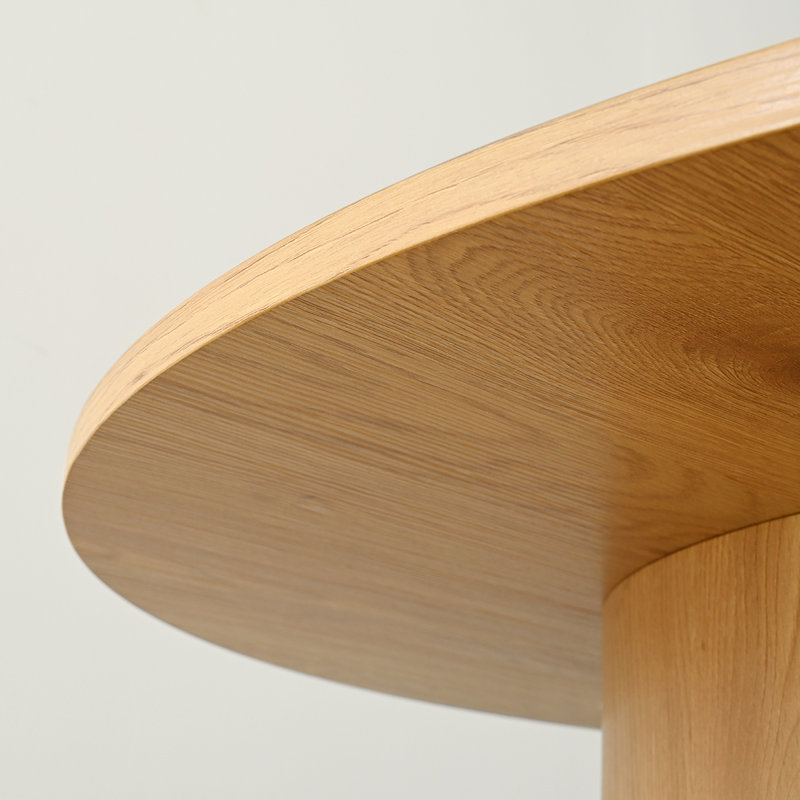 Table basse à piédestal Giann, Chêne