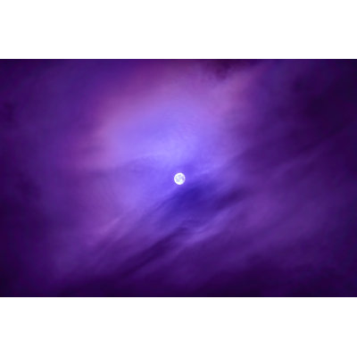 Ciel nocturne et lune par Niuniu