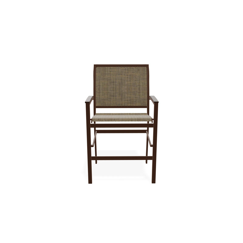 Chaise de café empilable en aluminium Bazza, Kona, Beacon taupe Sunbrella®
