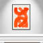 «Orange Strokes Print» par Haniff-129155869-129155872-129155898
