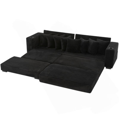 110.75" Modular L Shaped Sofa