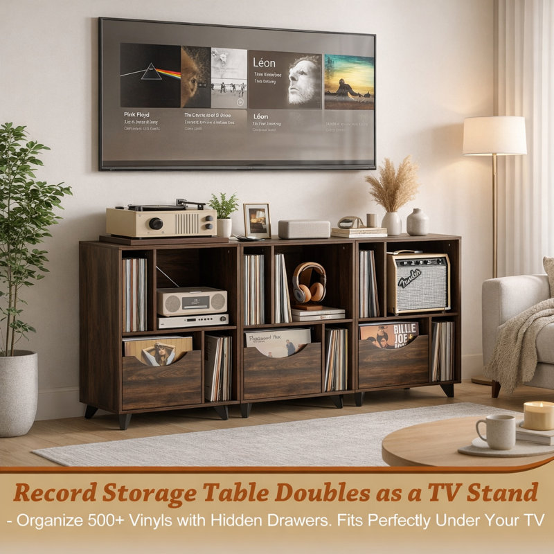 89cm H Media Shelves