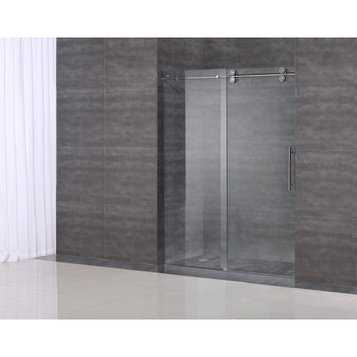 Porte de douche coulissante simple sans cadre de H 75 po Langham