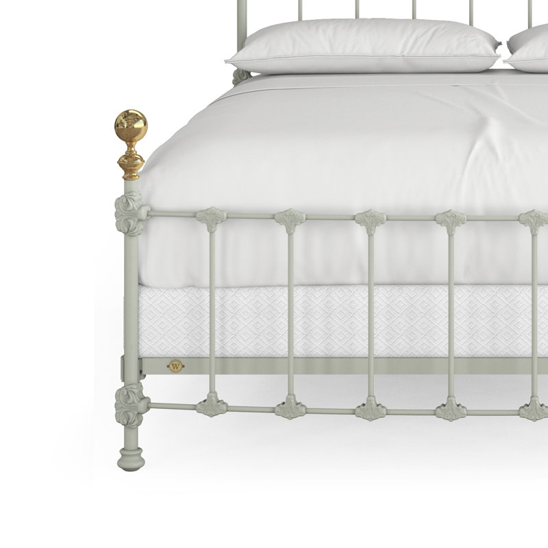 151 Palatial Bed | Complete Standard, California King, Gunmetal/Antique Gold