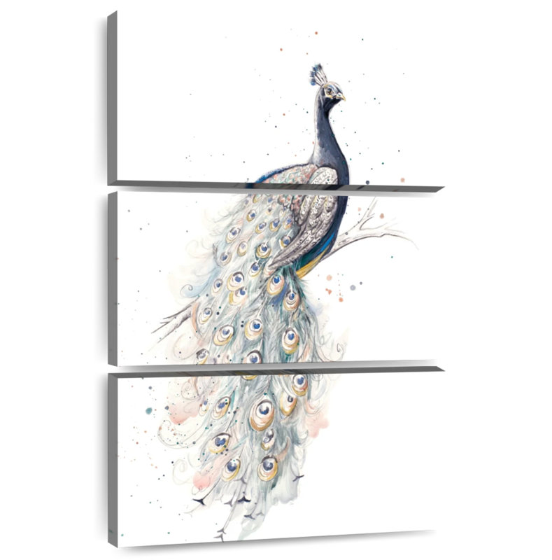 Brampt Enchanting Peacock, 50" H x 32" W