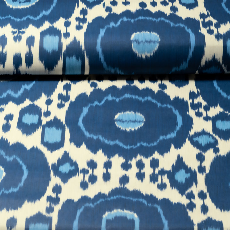 Louverne Mayenne 26.28' L x 53.54" W Wallpaper Roll, Blue