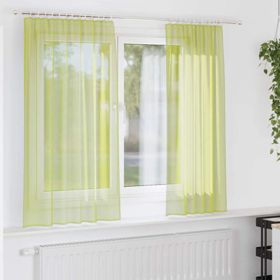 Semi Sheer Curtain Pair