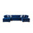 Velvet U-Shaped Sectional Symmetrical-1838548052