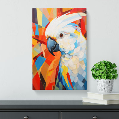 Cockatoo Constructivism - Wrapped Canvas Print