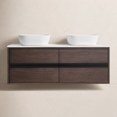 Sintra 55" Eucalyptus Double Bathroom Vanity