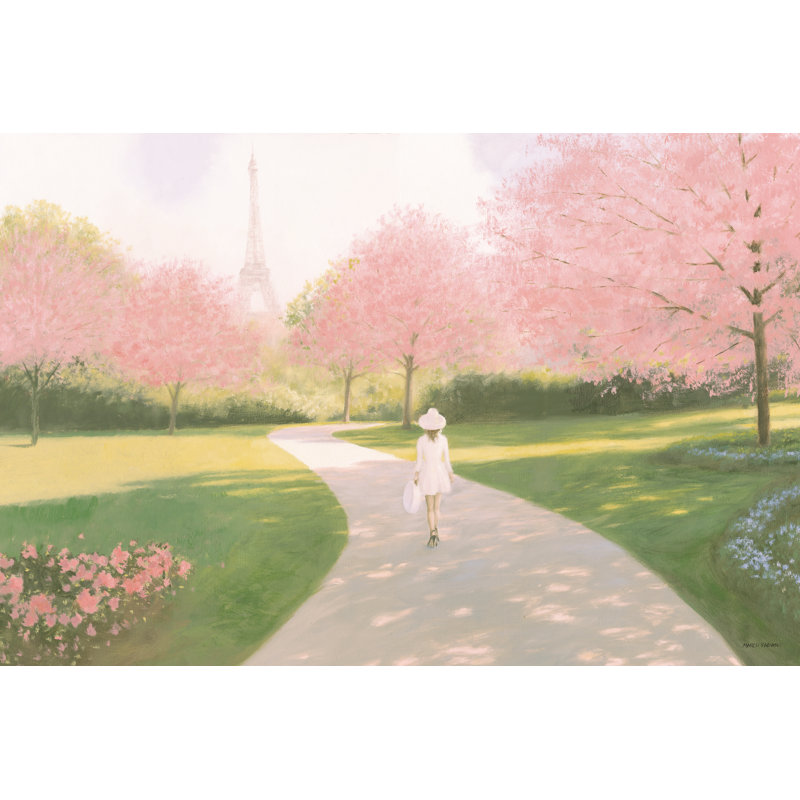Printemps A Paris II Crop by Marco Fabiano - Wrapped Canvas Painting, 81cm H x 122cm W