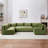 Brackely Modular Velvet 3-Piece Sectional-91073933